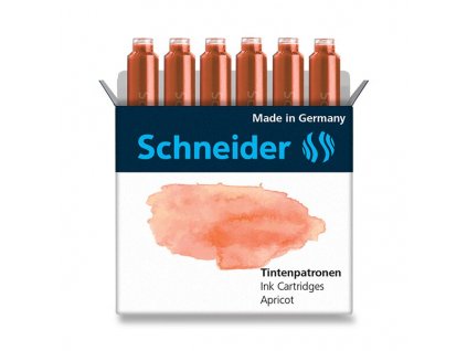 Schneider bombičky inkoustové 6 ks - meruňkové