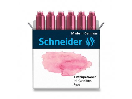 Schneider bombičky inkoustové 6 ks - růžové