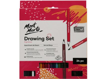 71230 mont marte drawing set signature 24 ks