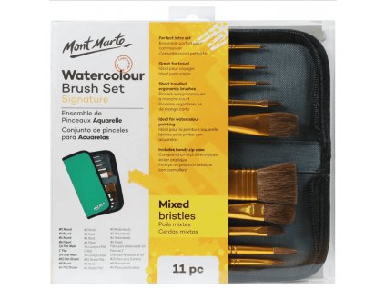 72009 mont marte sada 10ks vlasovych stetcu c 0032 na akvarel cestovni pouzdro se zipem