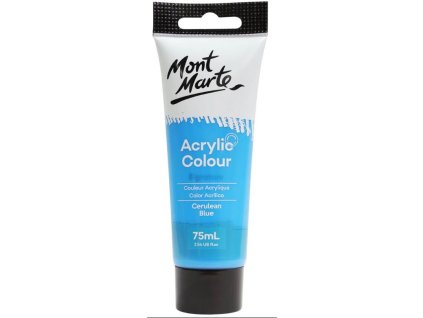 72621 mont marte akrylova barva 75ml azurova modra cerulean blue tuba