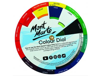 Mont Marte papírový barevný kruh pro míchání barev, "Míchací kolečko"