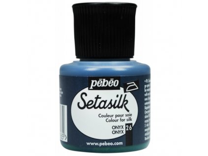 181026 pebeo setasilk 45ml onyx