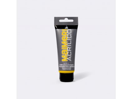 73046 akrylova barva maimeri acrilico 200 ml zluta permanentni stredni 113