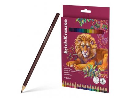 Syté brilantní pastelky ErichKrause Safari 18 barev