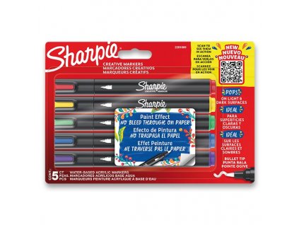 Akrylové popisovače Sharpie, 5 barev