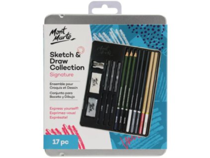 73826 mont marte kreativni sada na kresleni c 0033 17 ks kovovy box