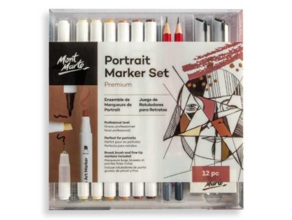 73847 mont marte sada fixu a prislusenstvi pro portretni kresbu