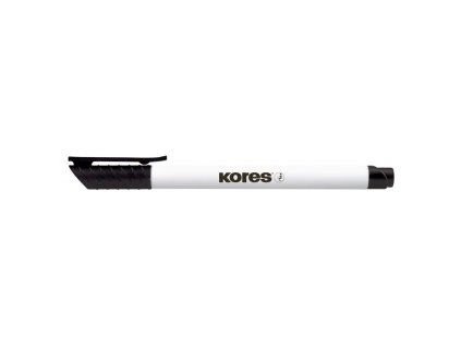 Popisovač na bílé tabule KORES K-Marker Whiteboard tenký černý