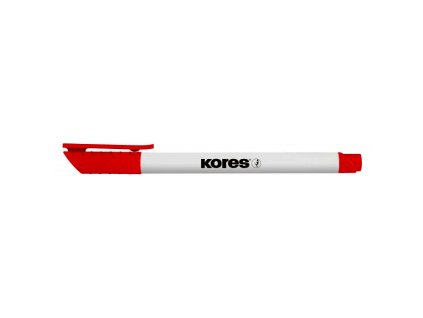Popisovač na bílé tabule KORES K-Marker Whiteboard tenký červený