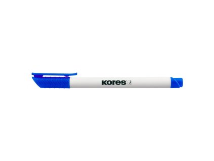Popisovač na bílé tabule KORES K-Marker Whiteboard tenký modrý
