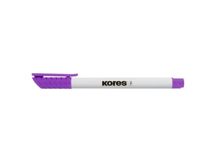 Popisovač na bílé tabule KORES K-Marker Whiteboard tenký fialový