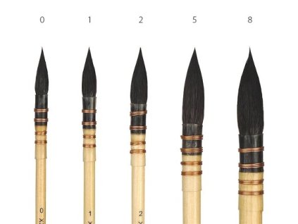 ACADEMY - štětec umělecký na akvarel squirrel kulatý č.1