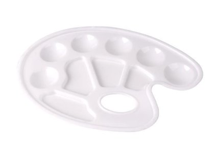 Plastová paleta na míchání barev COOL BY VICTORIA – 10 misek 22 × 16,5 cm