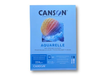 Akvarelový blok Canson A3 – 224 g/m², 10 listů