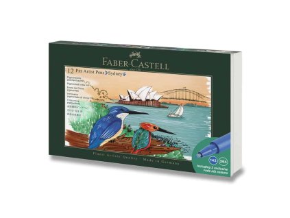 Popisovače Faber-Castell Pitt Artist Pen Sydney - 12 ks