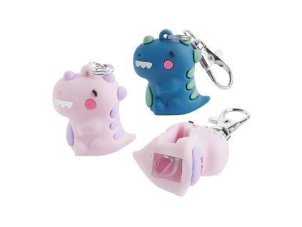 Miquelrius - ořezávátko Hello Sharpie! - přívěsek dinosaurus - fialovo růžový