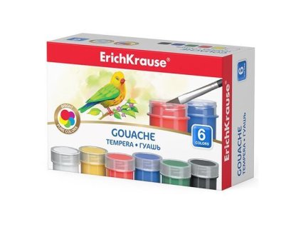 Sada temperových barev ErichKrause 6x20 ml - 6 ks