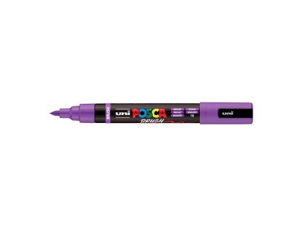 Akrylový popisovač Uni Posca PC-5BR, 1-4mm – štětcový hrot, fialový 12