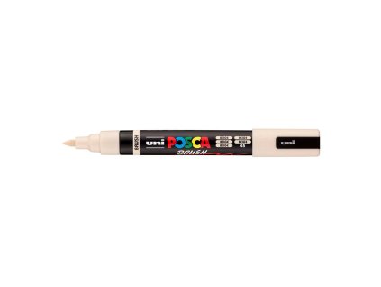 Akrylový popisovač Uni Posca PC-5BR, 1-4mm – štětcový hrot, béžový 45