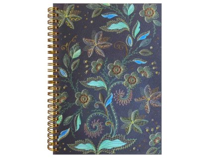 46847_Goldbuch kroužkový blok Turnowsky A5 – Melody Blue, řádkovaný, 50 listů