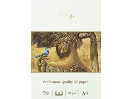 Skicák na olej SM.LT A4 230 g – 10 listů