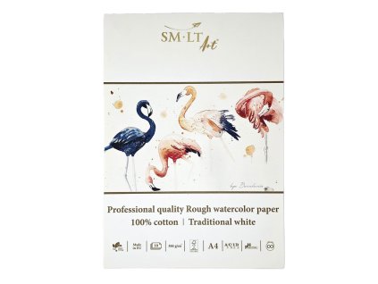 Profesionální papír na akvarel v bloku A4 SM.LT Art – 300 g, 10 listů