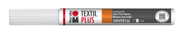Fix na tmavý textil Marabu Textil Painter Plus 3 mm - bílý 070