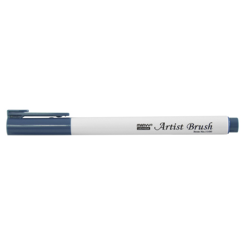 Levně MARVY Artist Brush 1100-17 fix štětcový hrot – barvy vodní báze brush pen na papír lettering kaligrafie rozmývatelný mísitelný acid free netoxický