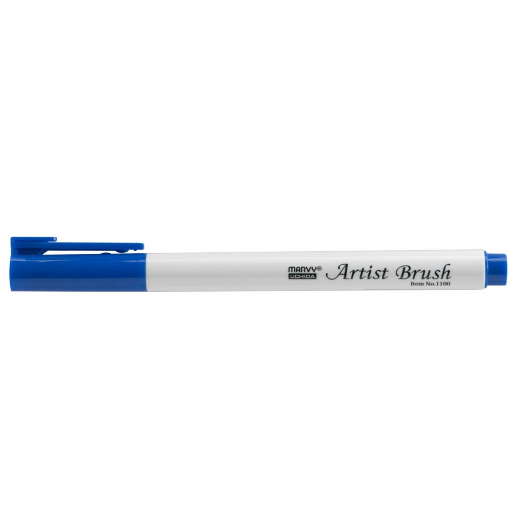 Levně MARVY Artist Brush 1100-3 fix štětcový hrot – barvy vodní báze brush pen na papír lettering kaligrafie rozmývatelný mísitelný acid free netoxický