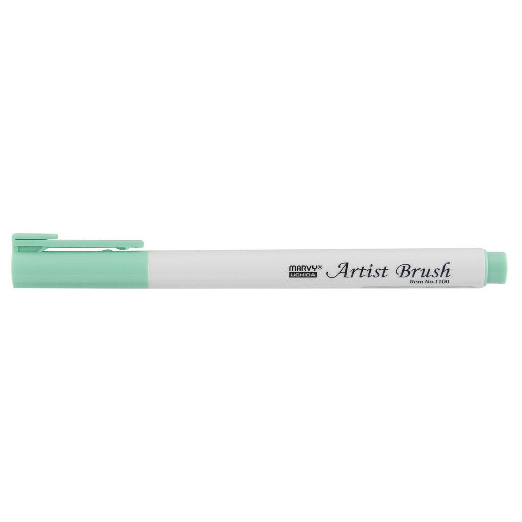 Levně MARVY Artist Brush 1100-34 fix štětcový hrot – barvy vodní báze brush pen na papír lettering kaligrafie rozmývatelný mísitelný acid free netoxický
