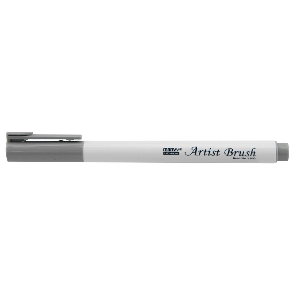 Levně MARVY Artist Brush 1100-39 fix štětcový hrot – barvy vodní báze brush pen na papír lettering kaligrafie rozmývatelný mísitelný acid free netoxický