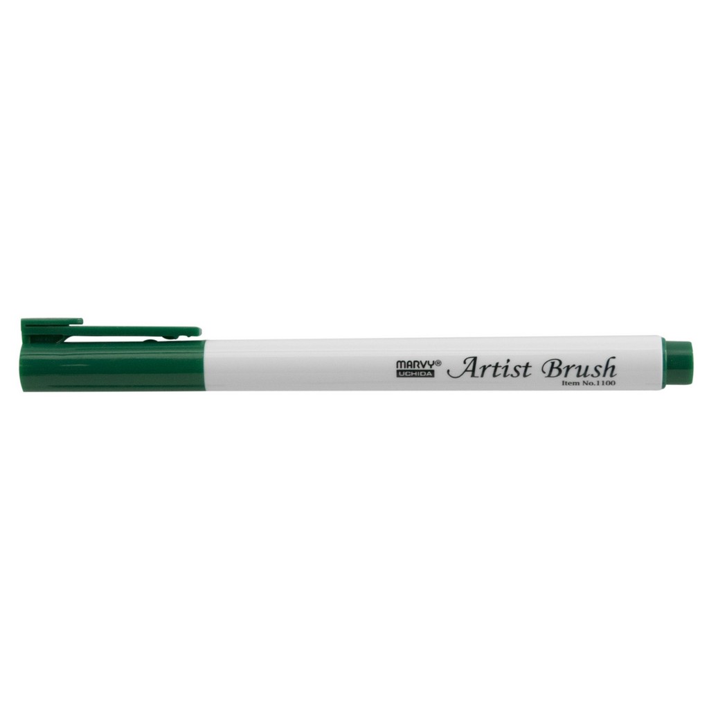Levně MARVY Artist Brush 1100-4 fix štětcový hrot – barvy vodní báze brush pen na papír lettering kaligrafie rozmývatelný mísitelný acid free netoxický