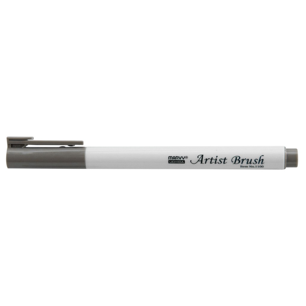 Levně MARVY Artist Brush 1100-40 fix štětcový hrot – barvy vodní báze brush pen na papír lettering kaligrafie rozmývatelný mísitelný acid free netoxický