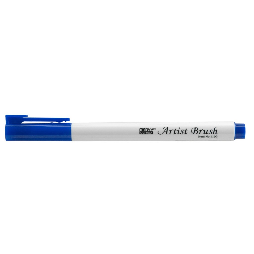 Levně MARVY Artist Brush 1100-50 fix štětcový hrot – barvy vodní báze brush pen na papír lettering kaligrafie rozmývatelný mísitelný acid free netoxický