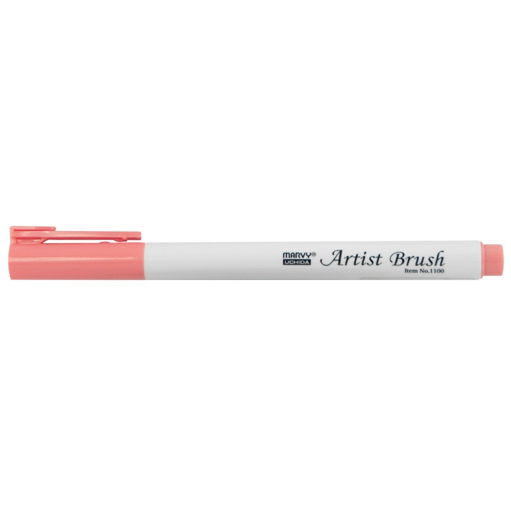 Levně MARVY Artist Brush 1100-57 fix štětcový hrot – barvy vodní báze brush pen na papír lettering kaligrafie rozmývatelný mísitelný acid free netoxický