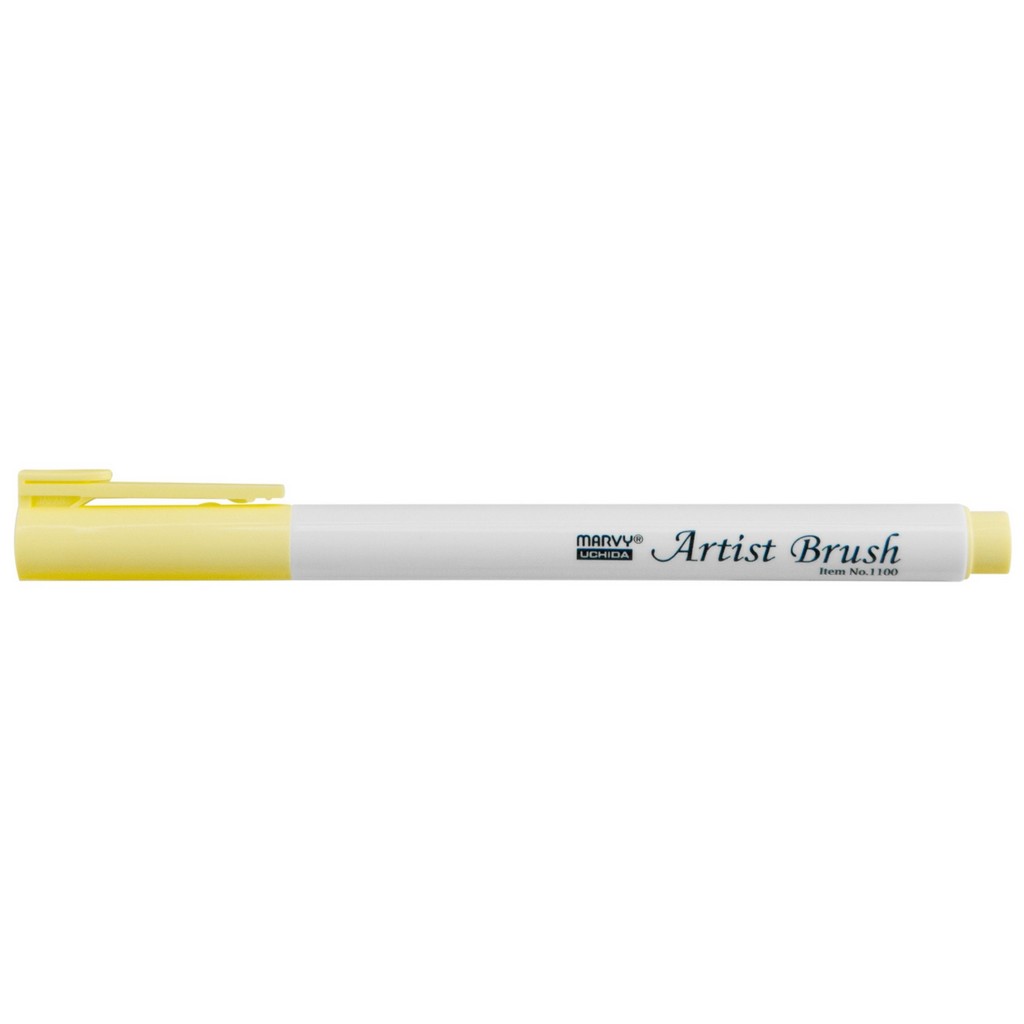 Levně MARVY Artist Brush 1100-68 fix štětcový hrot – barvy vodní báze brush pen na papír lettering kaligrafie rozmývatelný mísitelný acid free netoxický