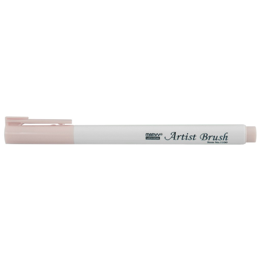 Levně MARVY Artist Brush 1100-77 fix štětcový hrot – barvy vodní báze brush pen na papír lettering kaligrafie rozmývatelný mísitelný acid free netoxický