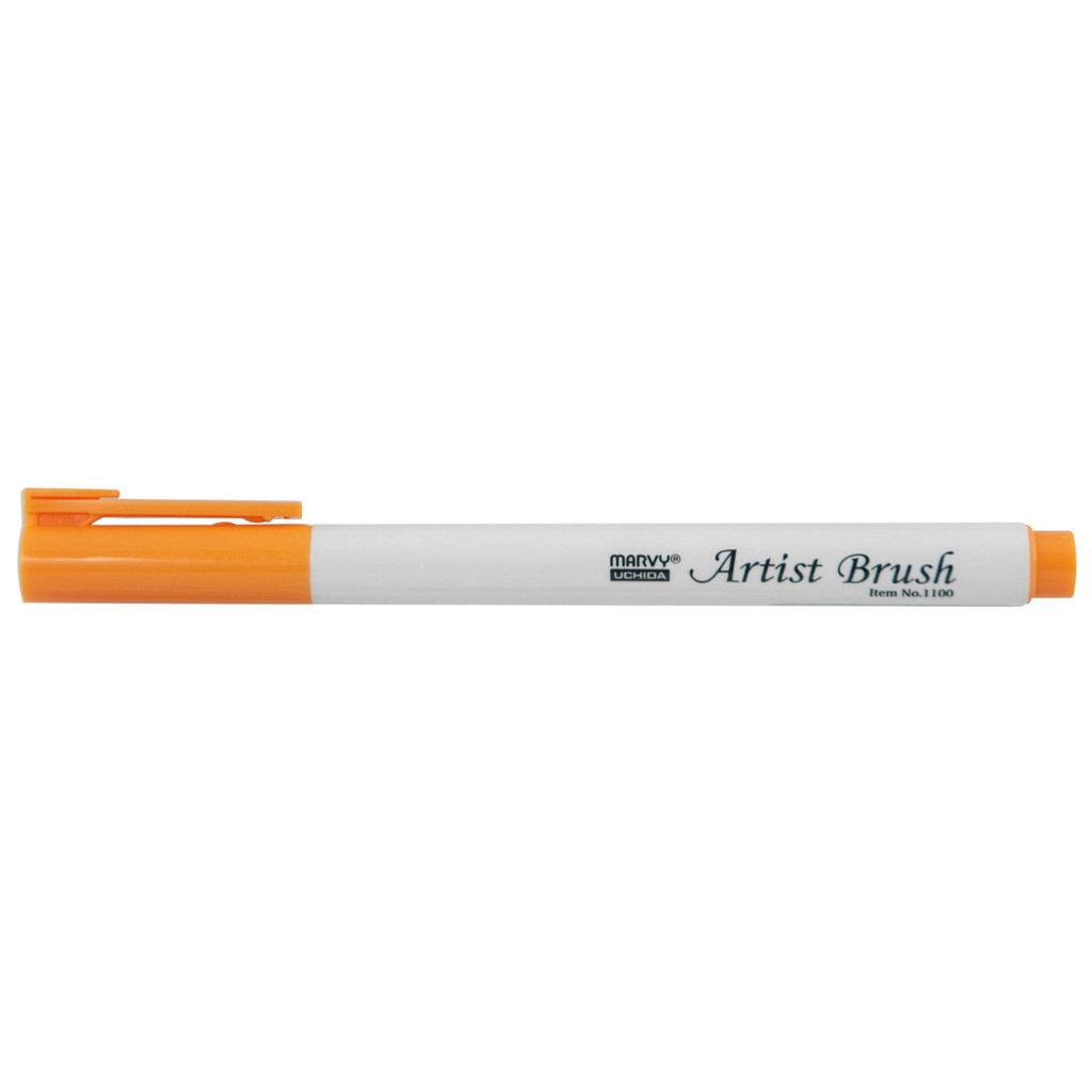 Levně MARVY Artist Brush 1100-83 fix štětcový hrot – barvy vodní báze brush pen na papír lettering kaligrafie rozmývatelný mísitelný acid free netoxický