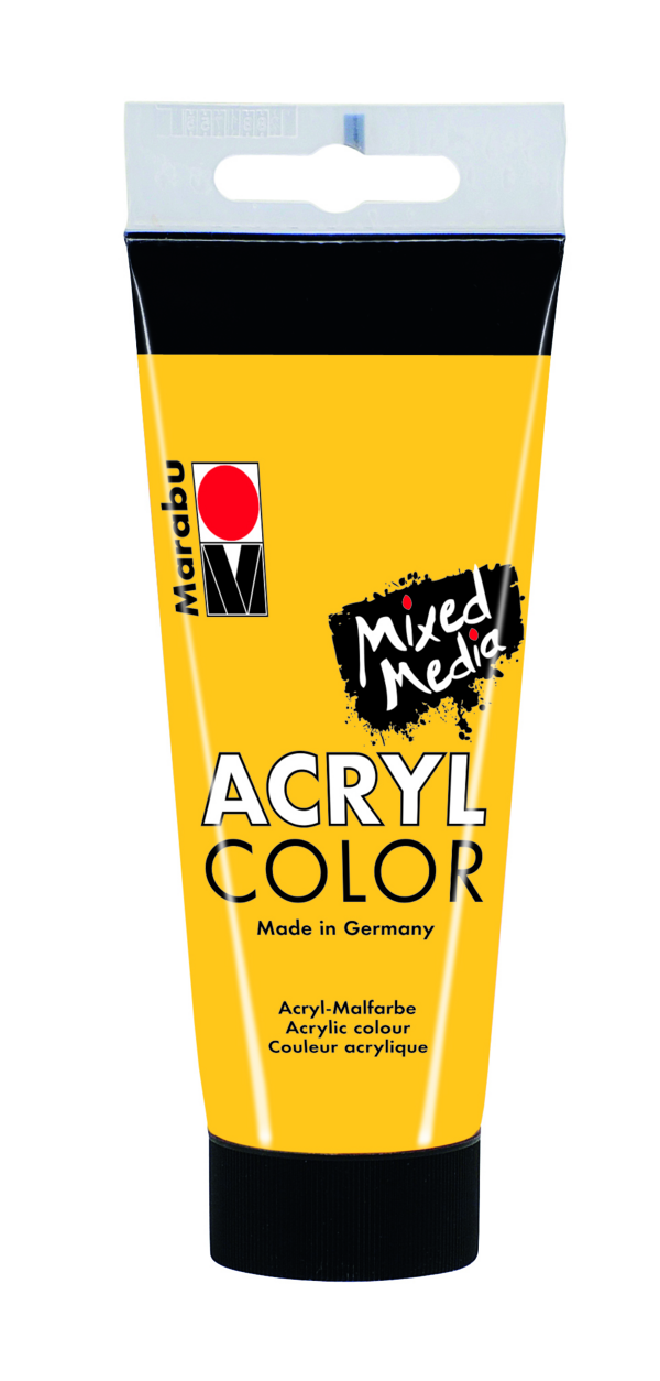 Levně Akrylová barva Marabu Acryl Color 100 ml - žlutá středně 021