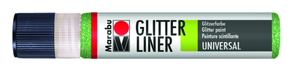 Levně Glitter liner Marabu 25 ml - zelená kiwi 561