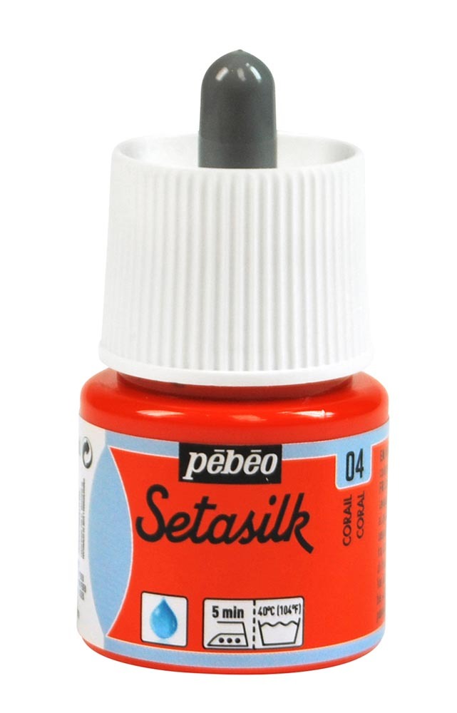 Pébéo Barva na hedvábí Setasilk 45 ml - červená korálová 04