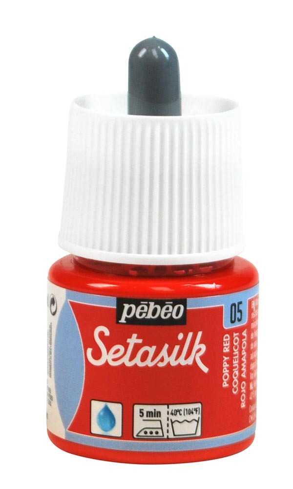 Pébéo Barva na hedvábí Setasilk 45 ml - červená vlčí mák 05