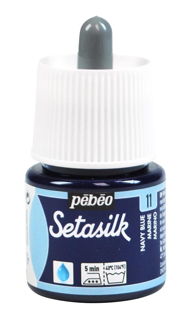 Levně Pébéo Barva na hedvábí Setasilk 45 ml - modrá námořnická 11