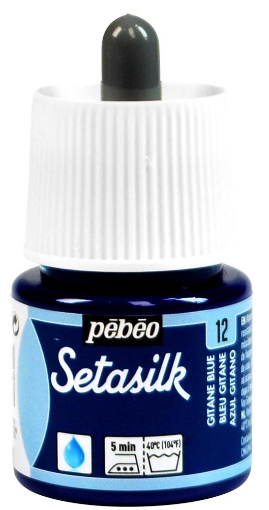 Levně Pébéo Barva na hedvábí Setasilk 45 ml - modrá gitane 12