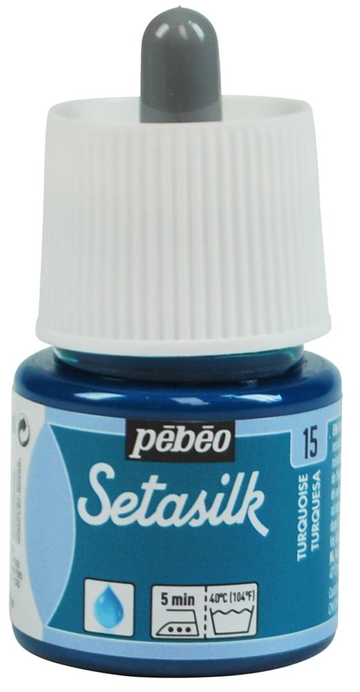 Levně Pébéo Barva na hedvábí Setasilk 45 ml - tyrkysová 15