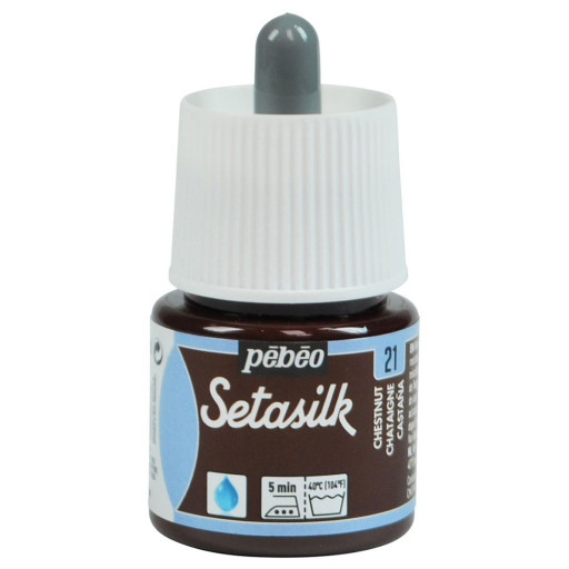 Levně Pébéo Barva na hedvábí Setasilk 45 ml - hnědá kaštanová 21