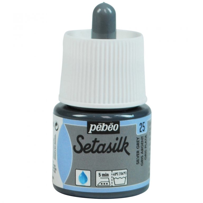 Levně Pébéo Barva na hedvábí Setasilk 45 ml - stříbrnošedá 25
