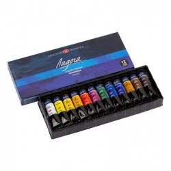 Nevskaya Palitra Ladoga 2241008 sada 12 x 18 ml Akrylové barvy