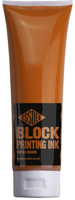 Levně EssDee Block Printing Ink barva na linoryt 300 ml oranžová
